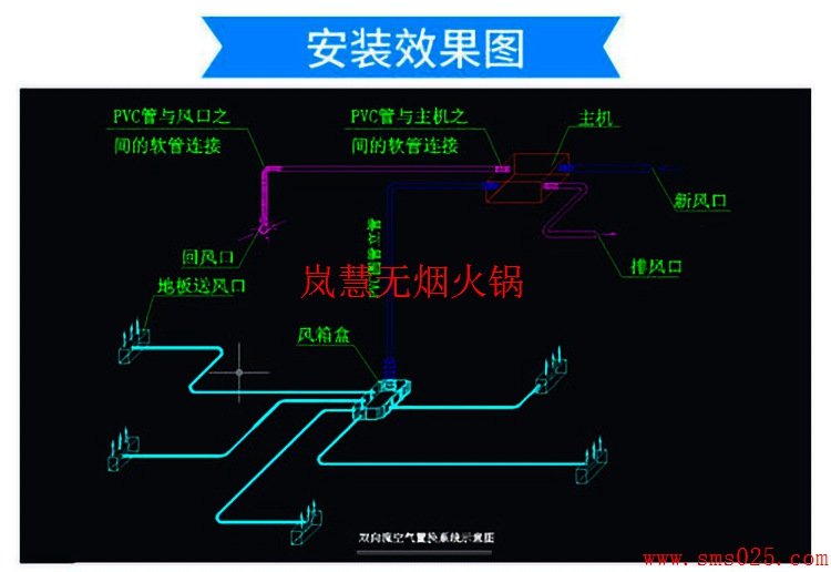 火锅店排烟系统安装图